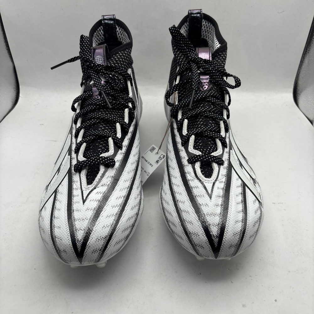 Adidas SM Freak 23 High‎ RFS Football Cleats Black White Mens Size 13 Shoes - Picture 5 of 7